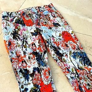 7 for all Mankind skinny floral pants